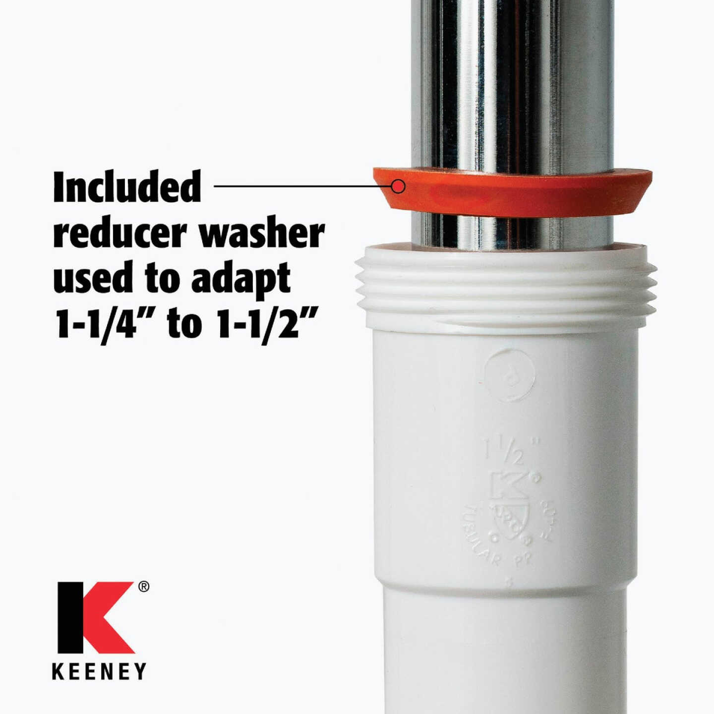 Plumb Pak 1-1/2 In. or 1-1/4 In. White Plastic J-Bend Image 2