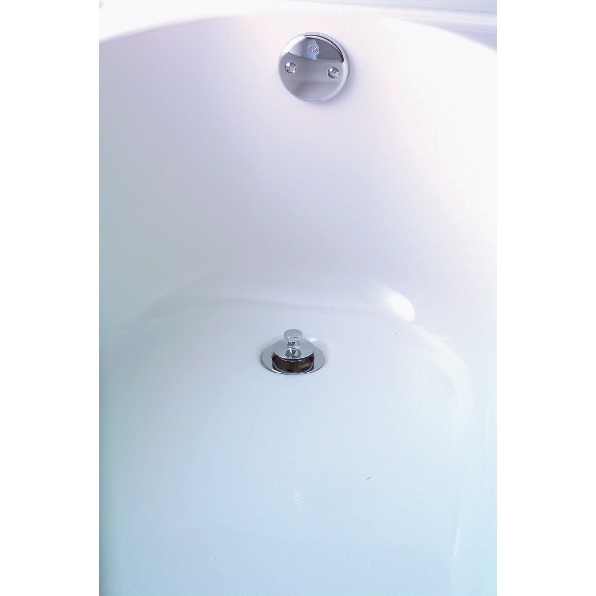 Keeney Plastic Bath Drain with Polished Chrome Lift'n Turn Image 2