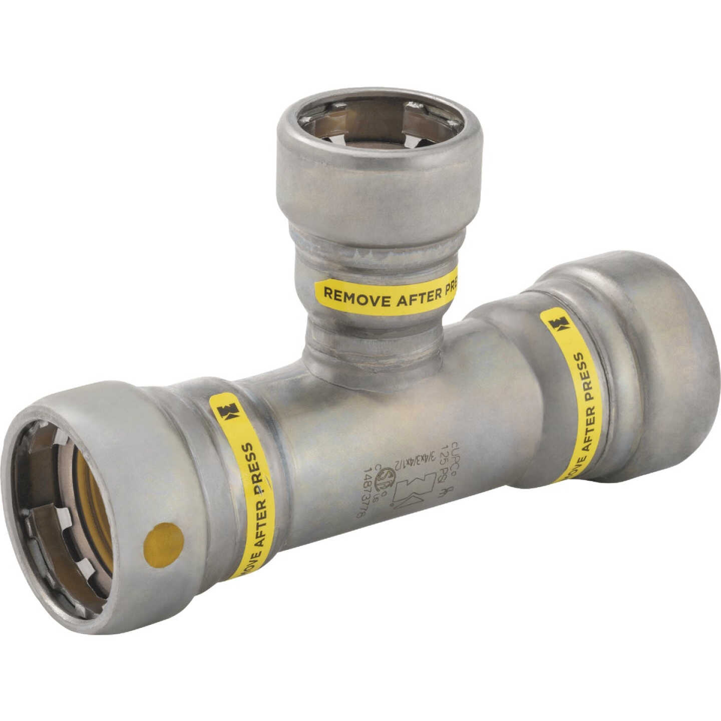 Streamline 3/4 In. P x 3/4 In. P x 1/2 In. P Carbon Steel Press Tee Image 1