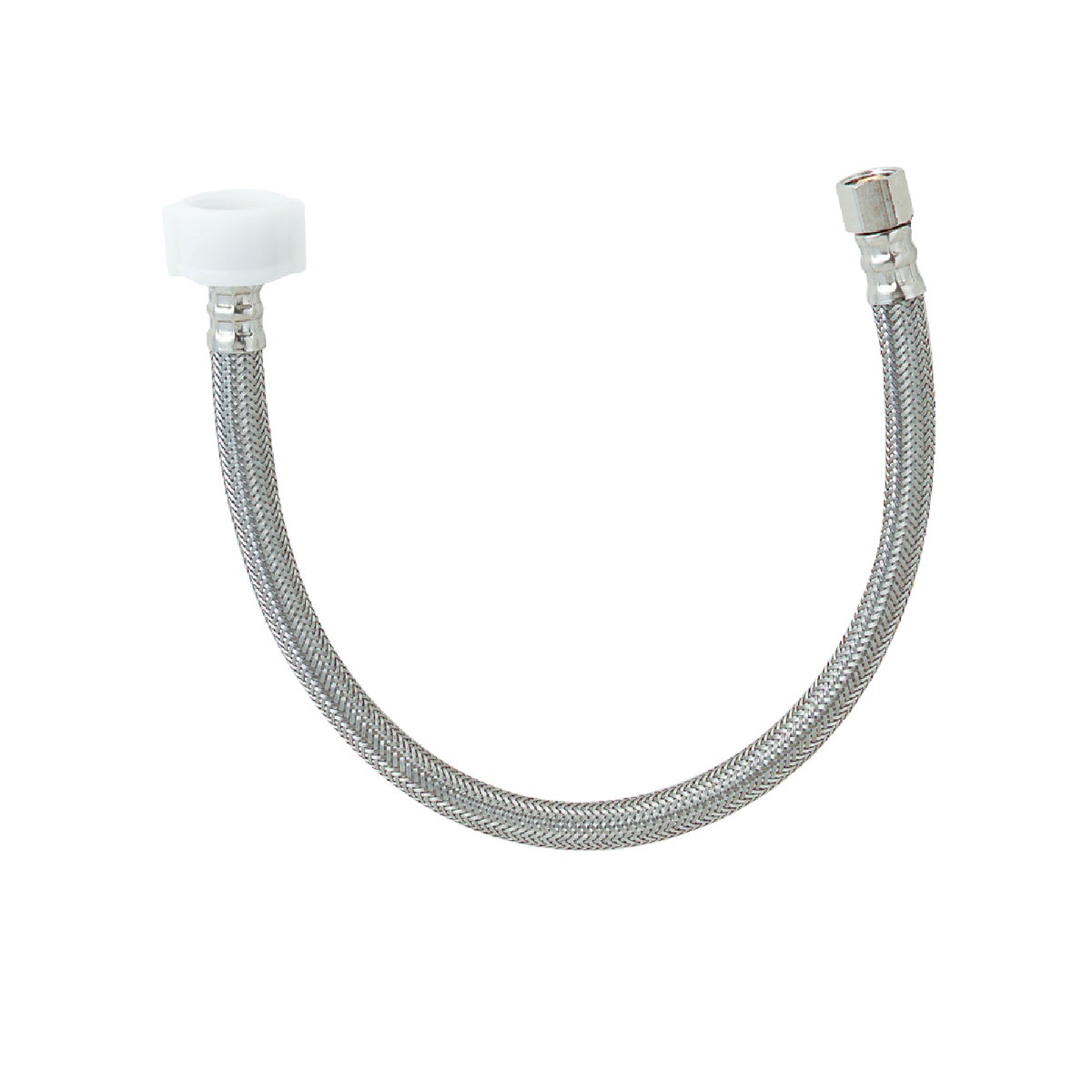 Do it Best 3/8 In. COMP x 7/8 In. BC x 16 In. Braided Stainless Steel Toilet Supply Line