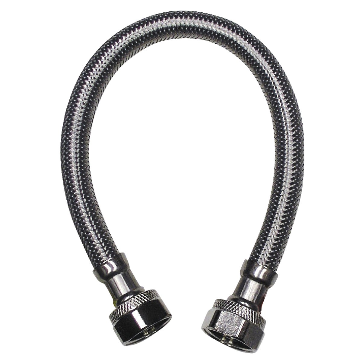 Do it Best 1/2 In. F X 1/2 In. F X 30 In. L. Braided Stainless Steel Faucet Supply Line