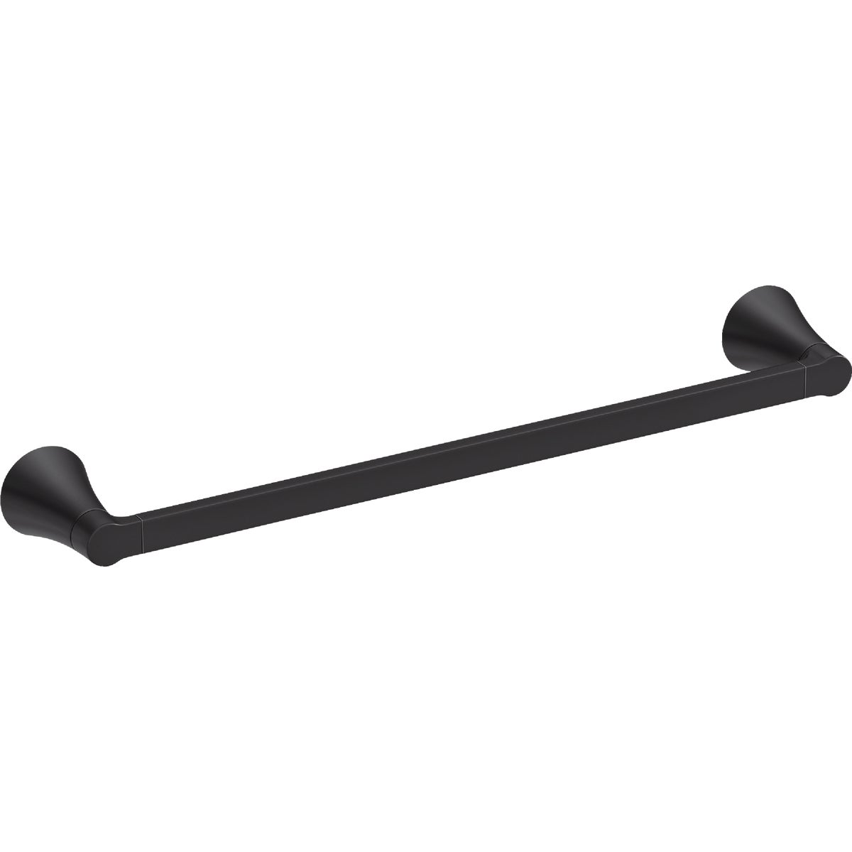 Moen Mikah 24 In. Matte Black Towel Bar Image 1