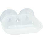 Zenith Zenna Home Frosted Finish Suction Soap Dish Image 1