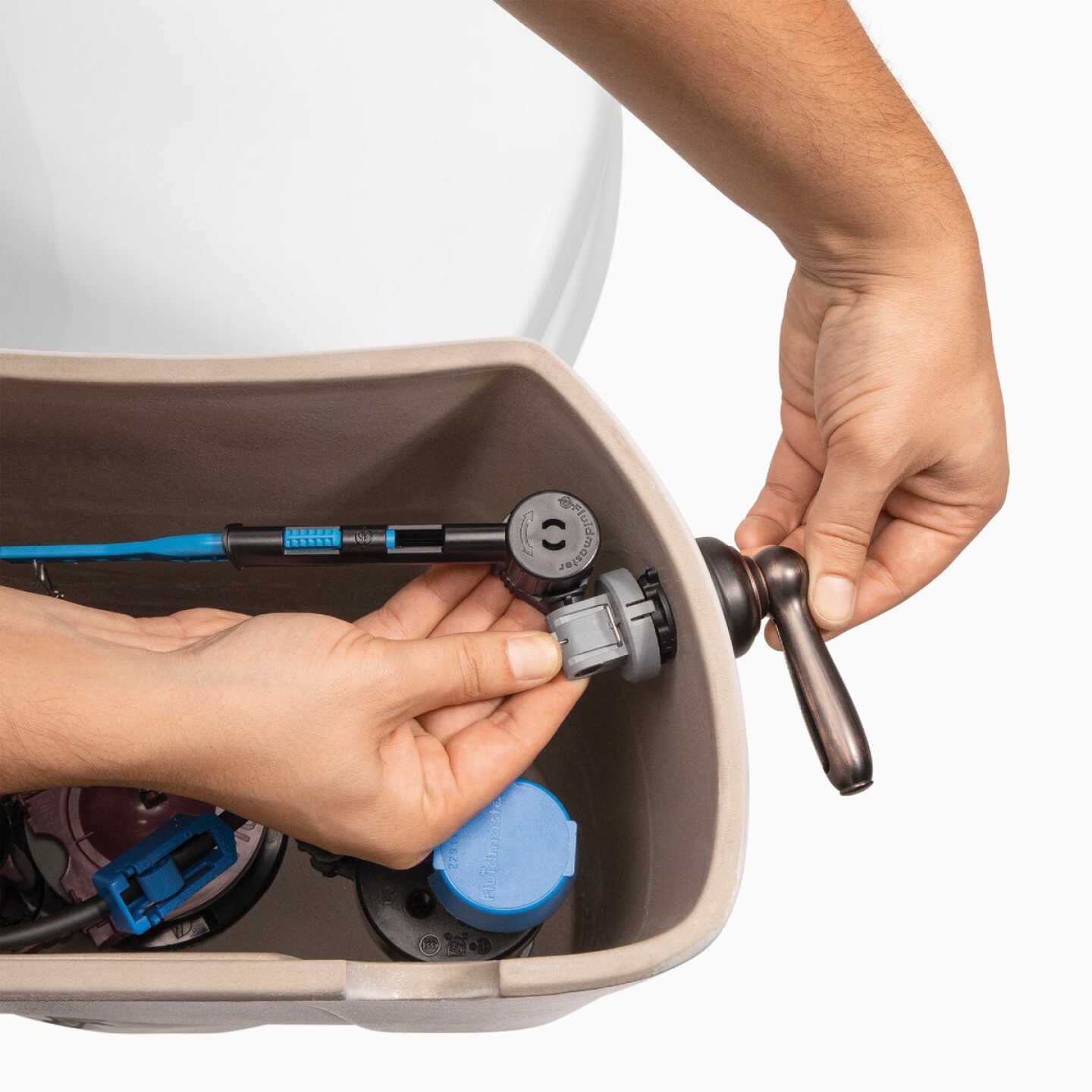 Fluidmaster Perfect Fit Premium Oil-Rubbed Bronze Tank Lever with Plastic Telescoping Arm Image 2