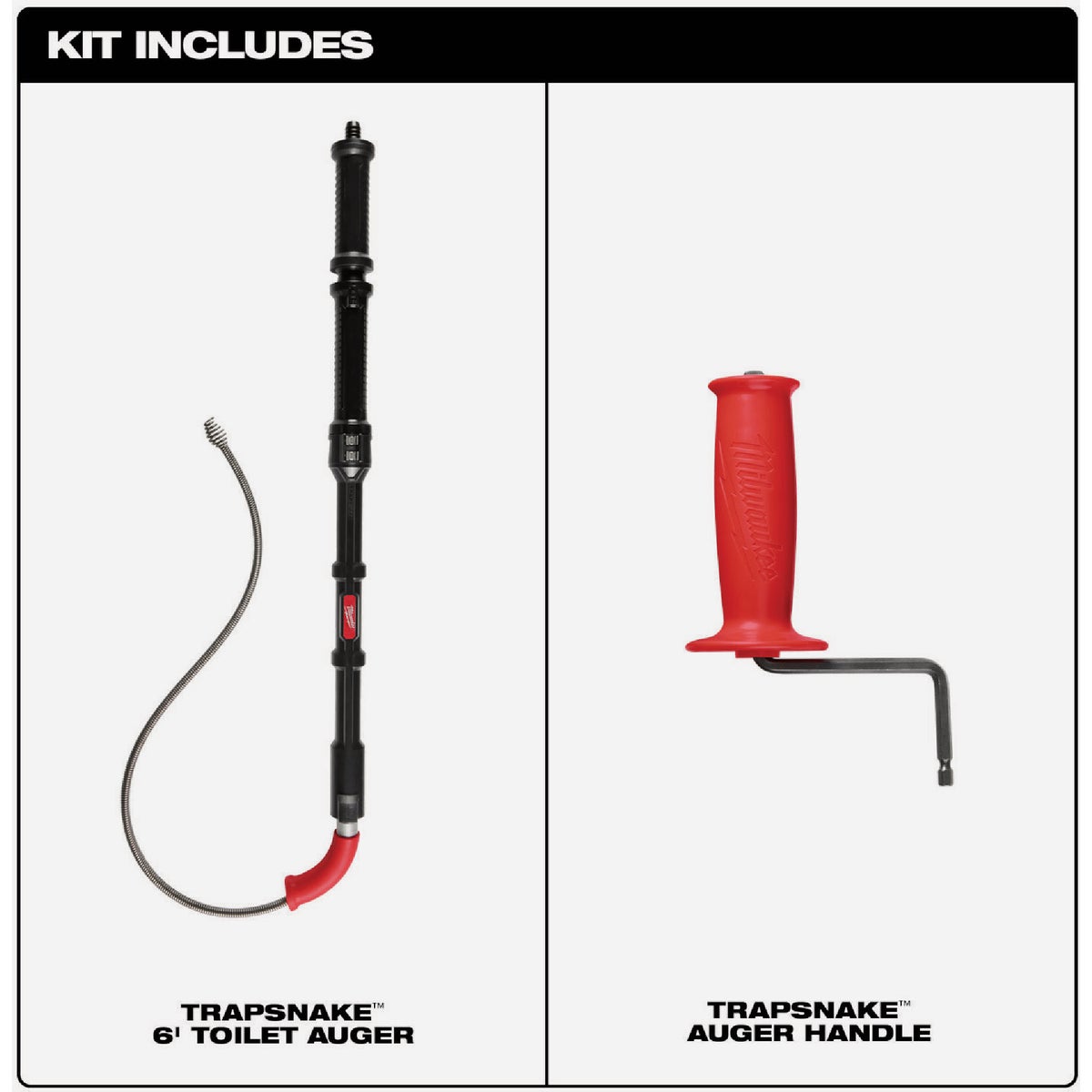 Milwaukee TRAPSNAKE 6 Ft. Toilet Auger Image 2