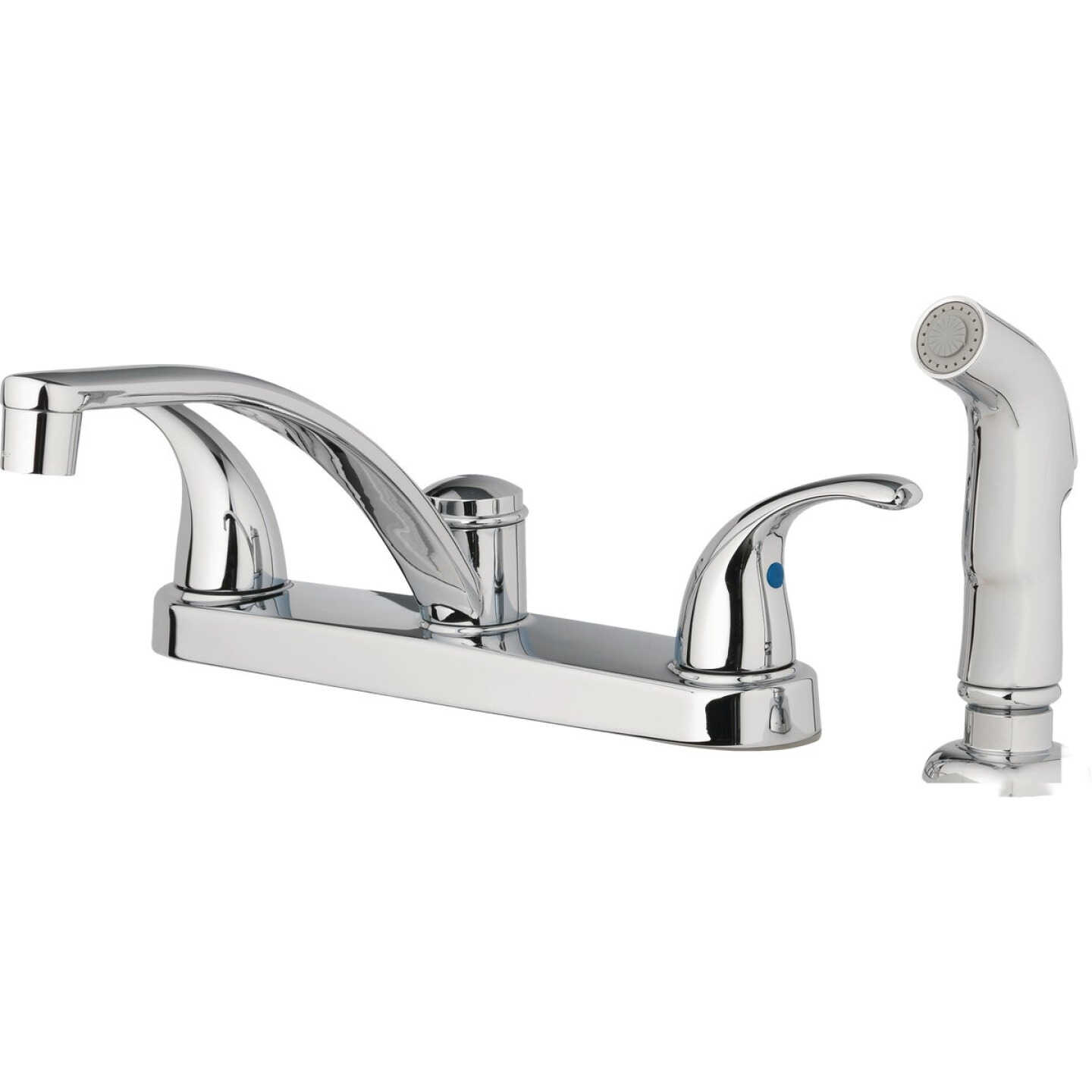 Homepointe 2 Decorative Lever Handle Kitchen Faucet, Chrome Image 1