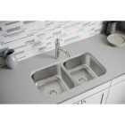 Elkay Dayton 31-3/4 In. x 18-1/4 In. x 8 In. Equal Double Bowl Undermount Kitchen Sink, Stainless Steel Image 2