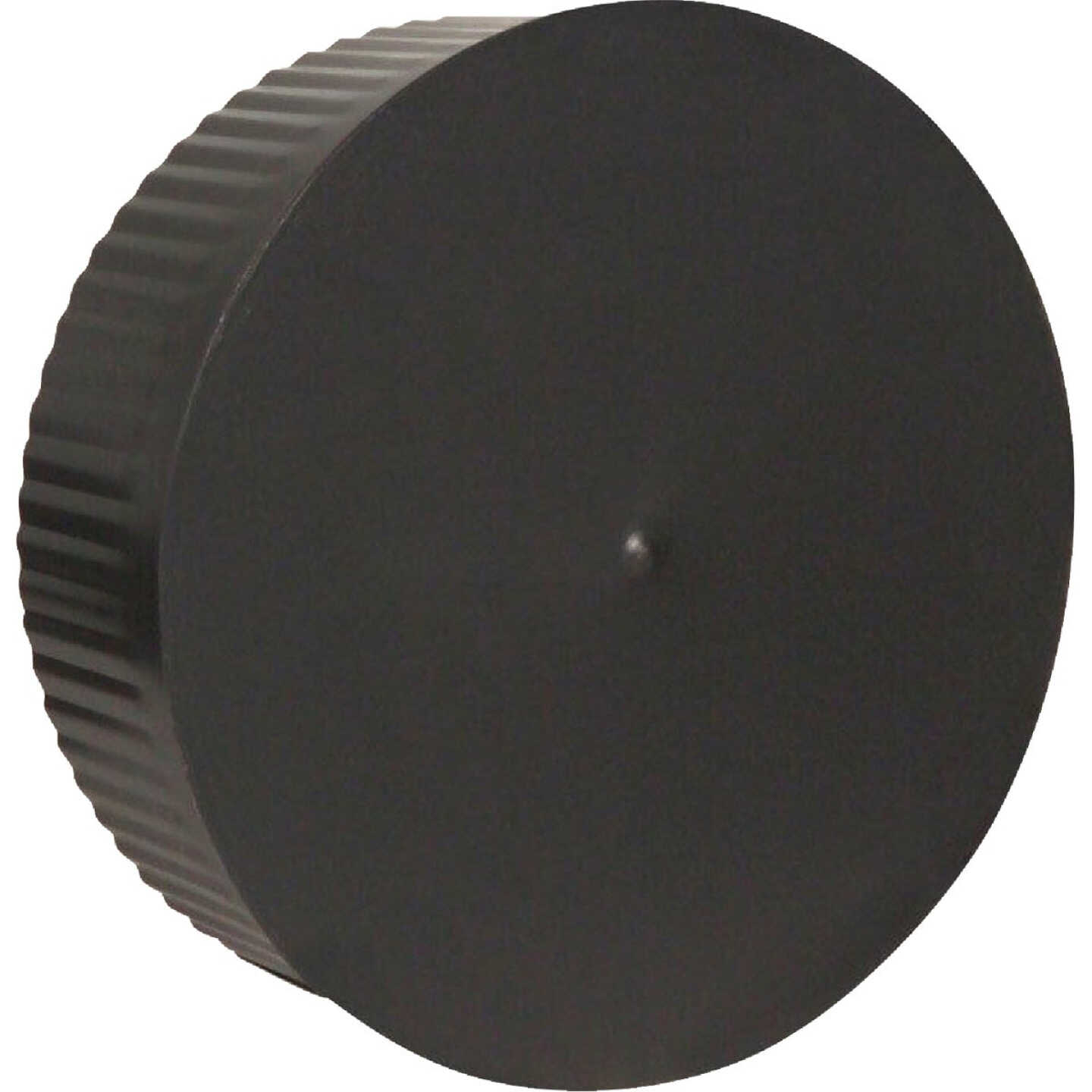 Imperial 7 In. Dia. 24 Ga. BE Crimp End Cap, Black Image 1