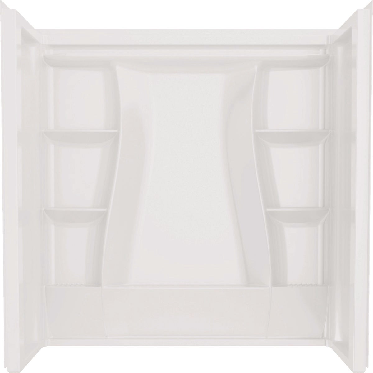 Delta Classic 500 60 In. L x 30 In. W x 61-1/4 In. H Alcove Tub Surround Kit, White (3-Piece)