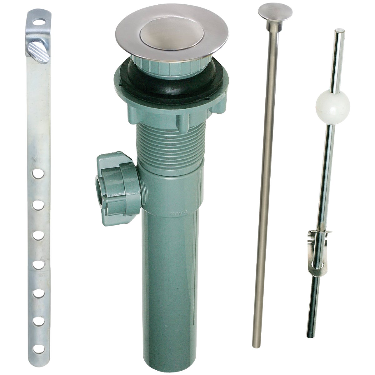 Do it Best 1-1/4 In. Brushed Nickel Pop-Up Assembly