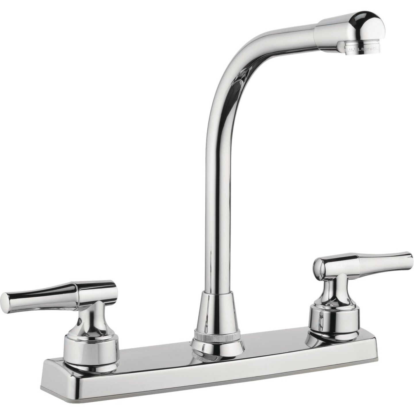 Homepointe 2 Lever Handle 8 In. Kitchen Faucet, Chrome Image 1