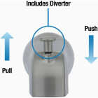 Danco 5 In. Brushed Nickel Bathtub Spout with Diverter Image 4