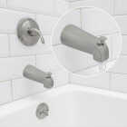 Danco 5 In. Brushed Nickel Bathtub Spout with Diverter Image 7