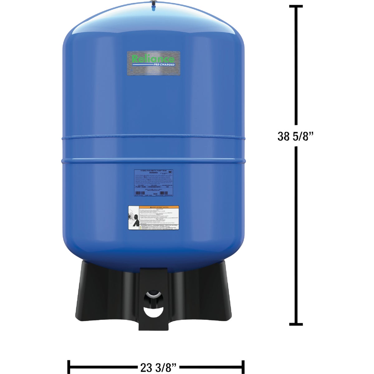 Reliance 52 Gal. Vertical Free-Standing Pressure Tank
