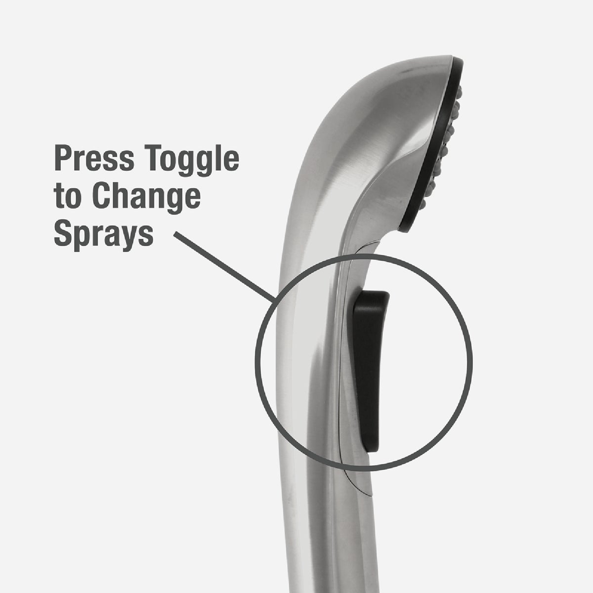 Danco Universal Fit Brushed Nickel Pull-Out Sprayer Head Image 4