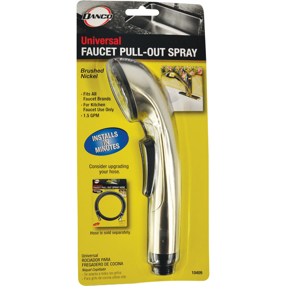 Danco Universal Fit Brushed Nickel Pull-Out Sprayer Head Image 5