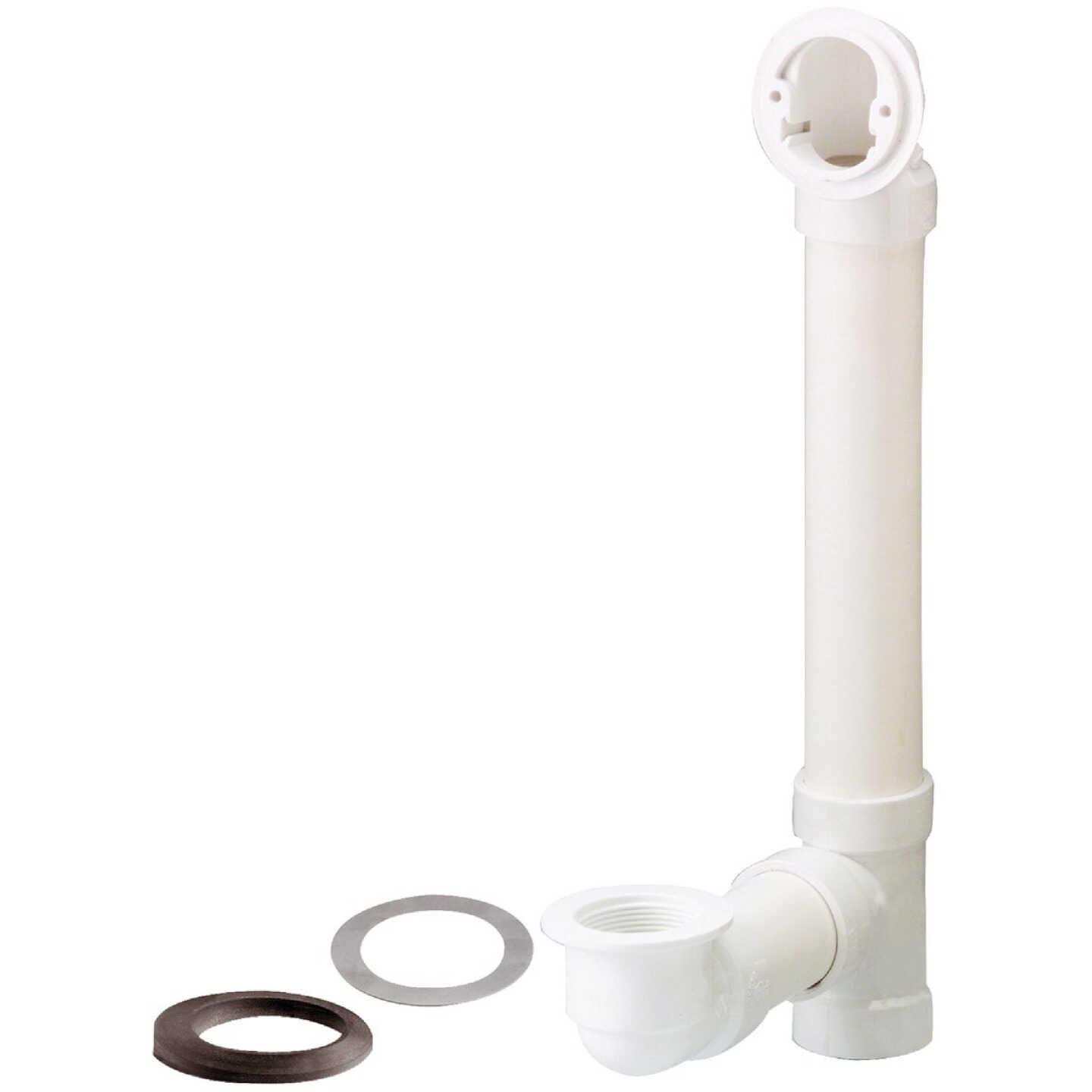 Keeney Schedule 40 PVC Bath Drain Overflow Body without Trim Image 1