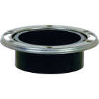 ABS 4 In. Hub Closet Flange with Stainless Steel Ring Image 1