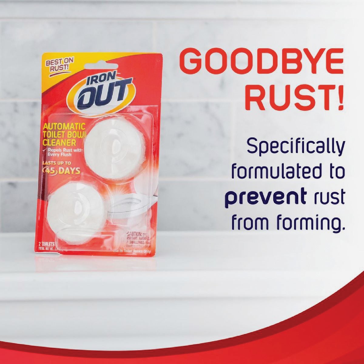 Iron Out Automatic Toilet Bowl Cleaner, 2 Use Image 2