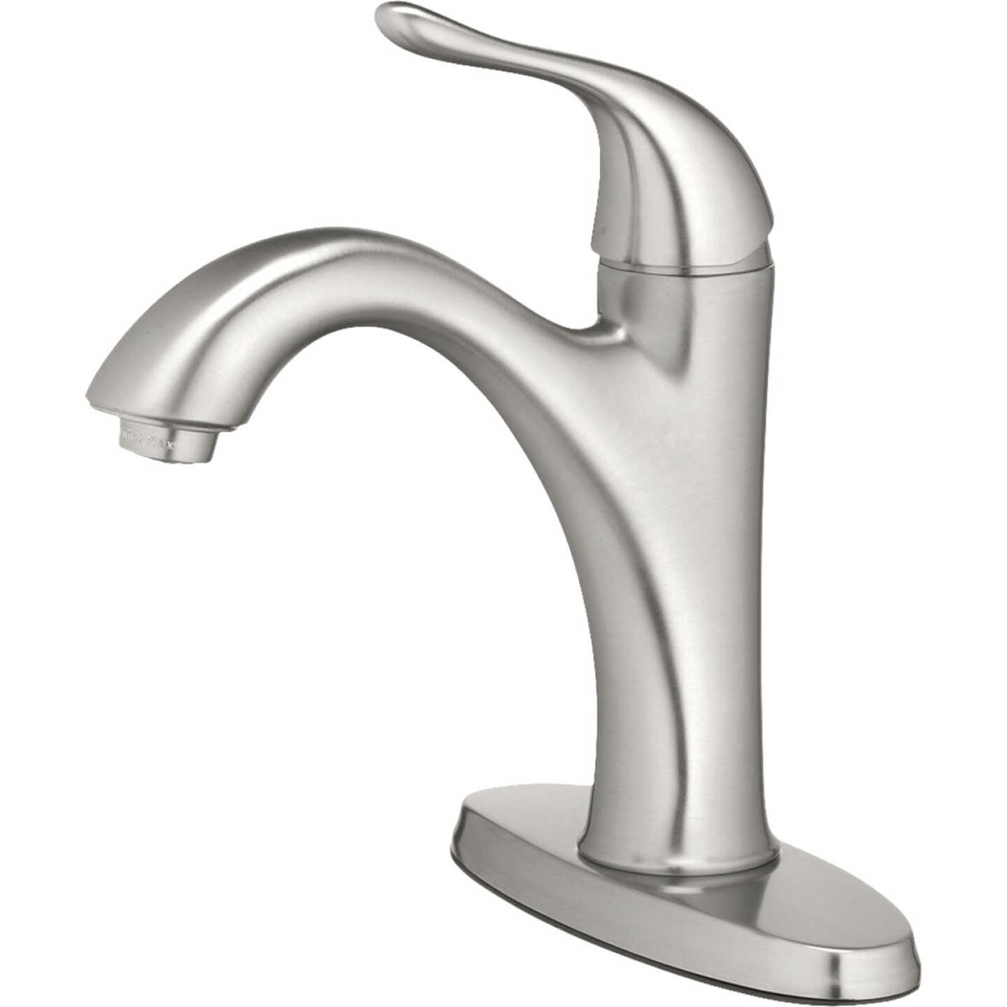 Homepointe Single Zinc Handle Pull Down Kitchen Faucet, Matte Black Image 1