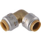SharkBite 1/2 In. x 1/2 In. 90 Deg. Push-to-Connect Brass Elbow (1/4 Bend) (4-Pack) Image 1
