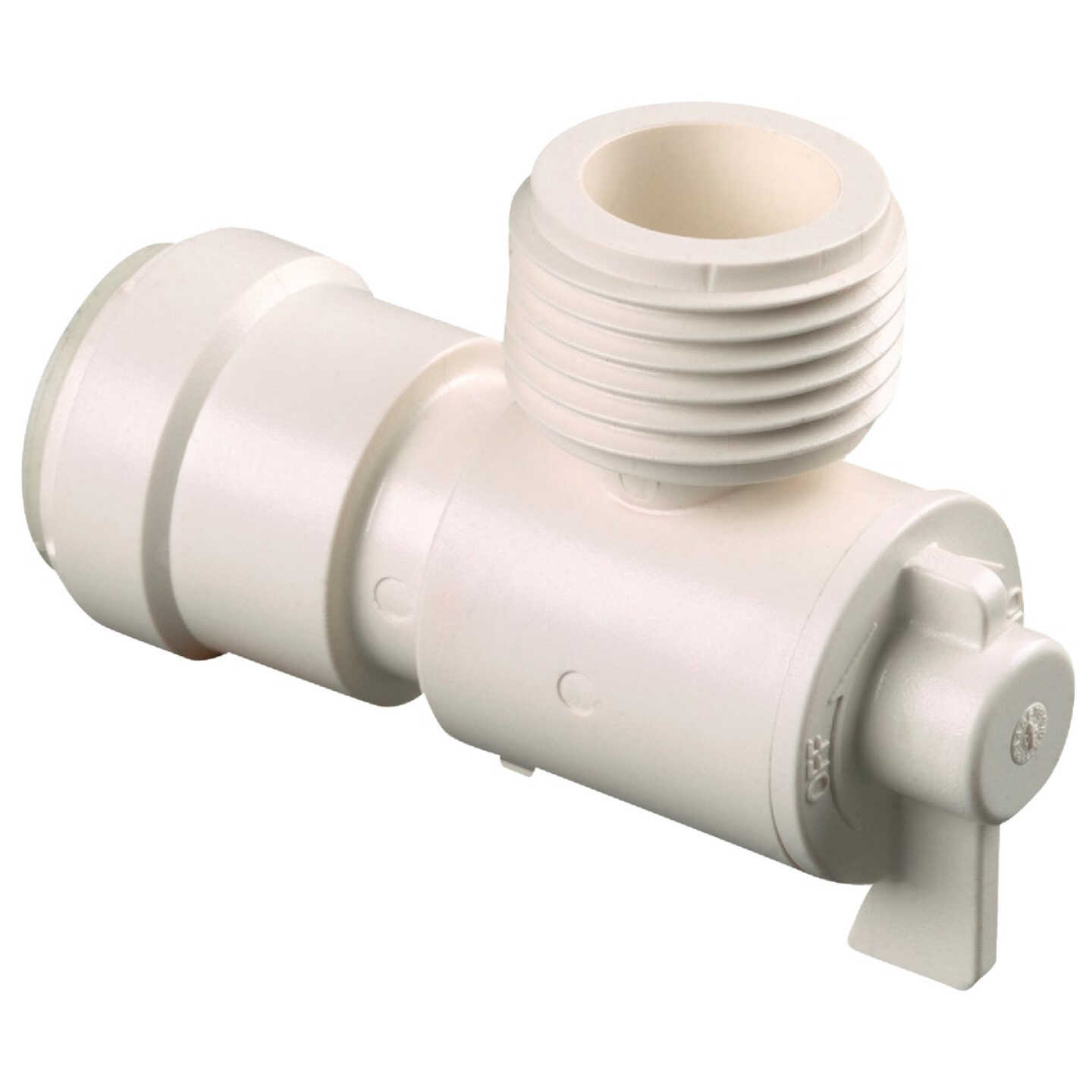 Watts 1/2 In. CTS X 3/4 In. MGH Quick Connect Stop Angle Valve Image 1