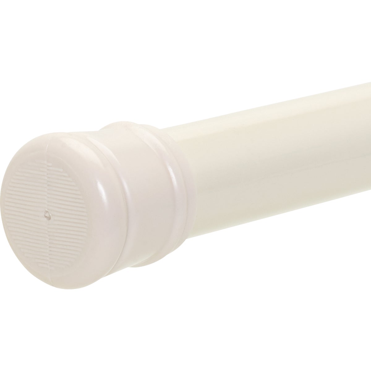 Zenith Zenna Home Straight 34-1/2 In. To 60 In. Adjustable Tension Shower Rod in Bone Image 3