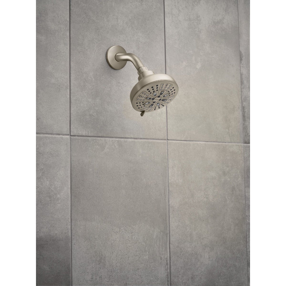 Moen Hydro Energetix Spot Resistant Brushed Nickel 8-function 4.75 In. Dia. Spray Head Fixed Shower Image 2