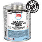 Oatey Rain-R-Shine 32 Oz. Low Voc Medium Bodied Blue PVC Cement Image 1