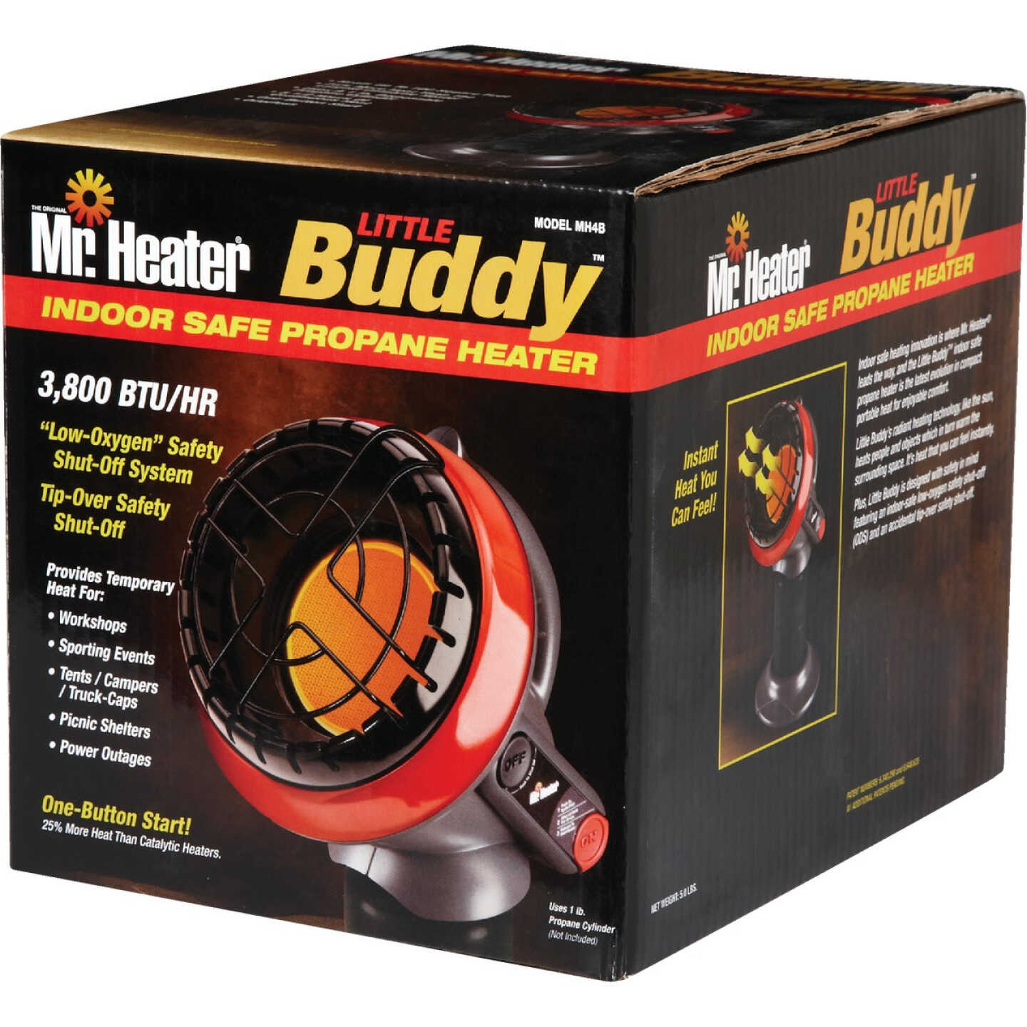 MR. HEATER Little Buddy 3800 BTU Radiant Propane Heater Image 2