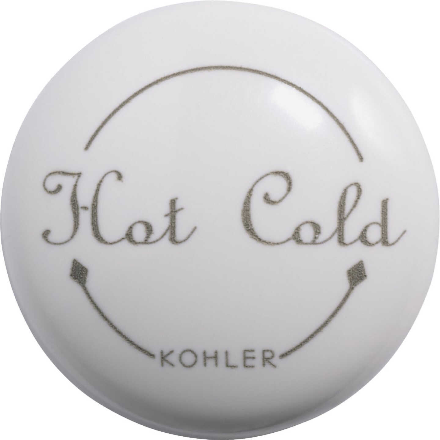 Kohler Fairfax White Single Handle Button Image 1