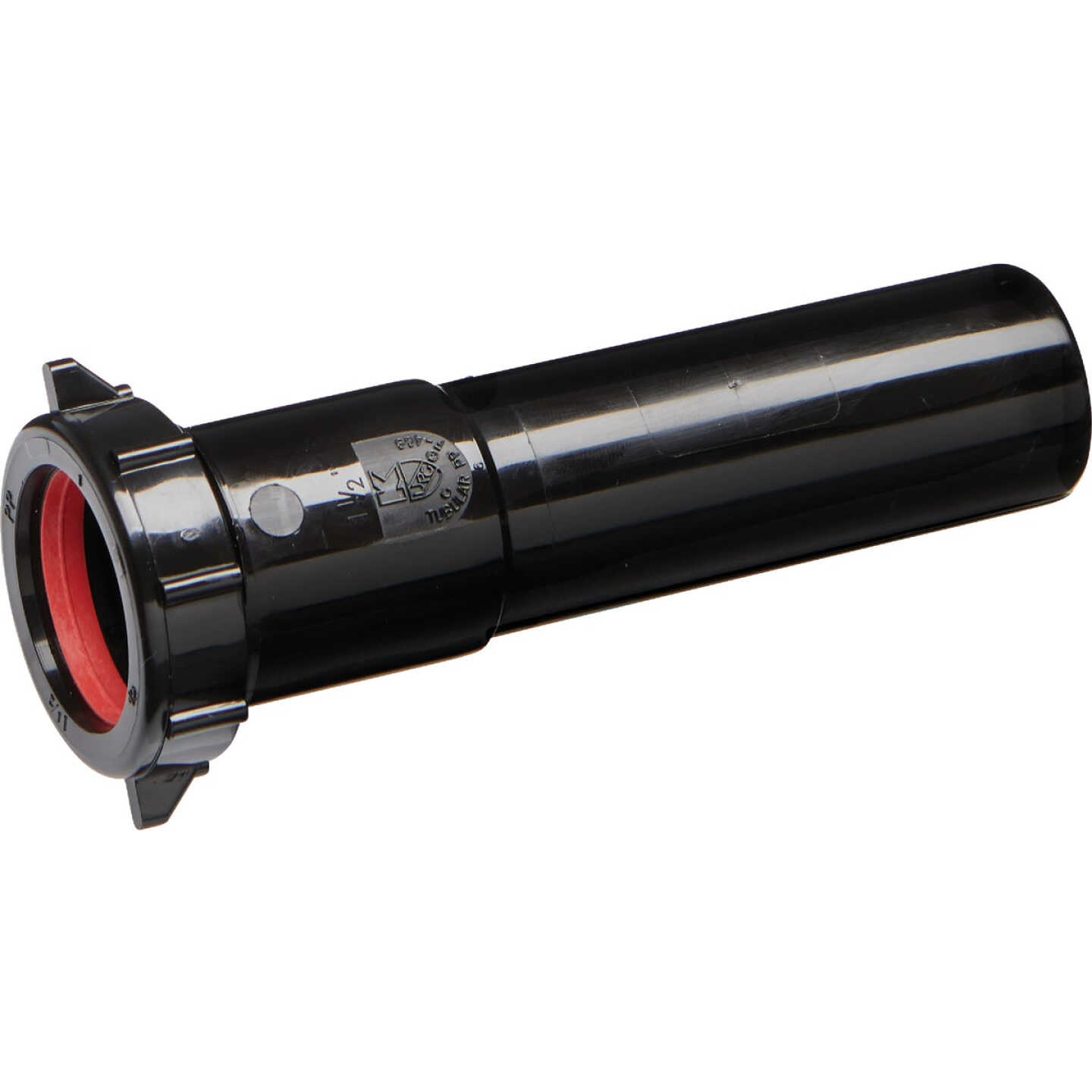 Keeney 1-1/2 In. x 6 In. Black Plastic Slip-Joint Extension Tube Image 3