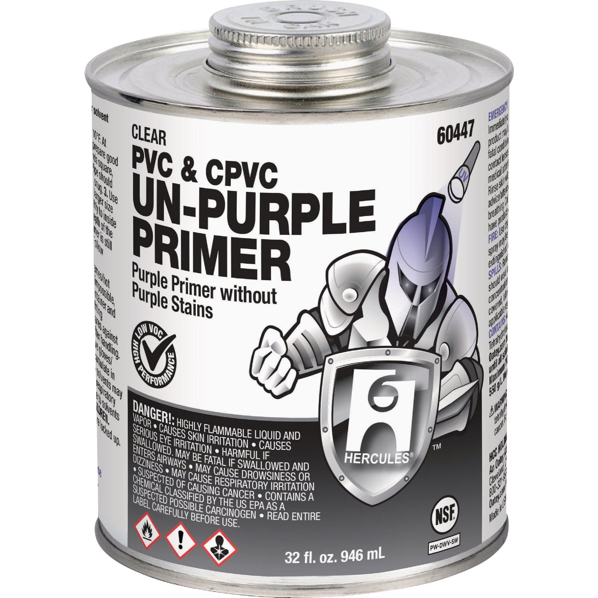 Hercules 32 Oz. PVC & CPVC Un-Purple Primer
