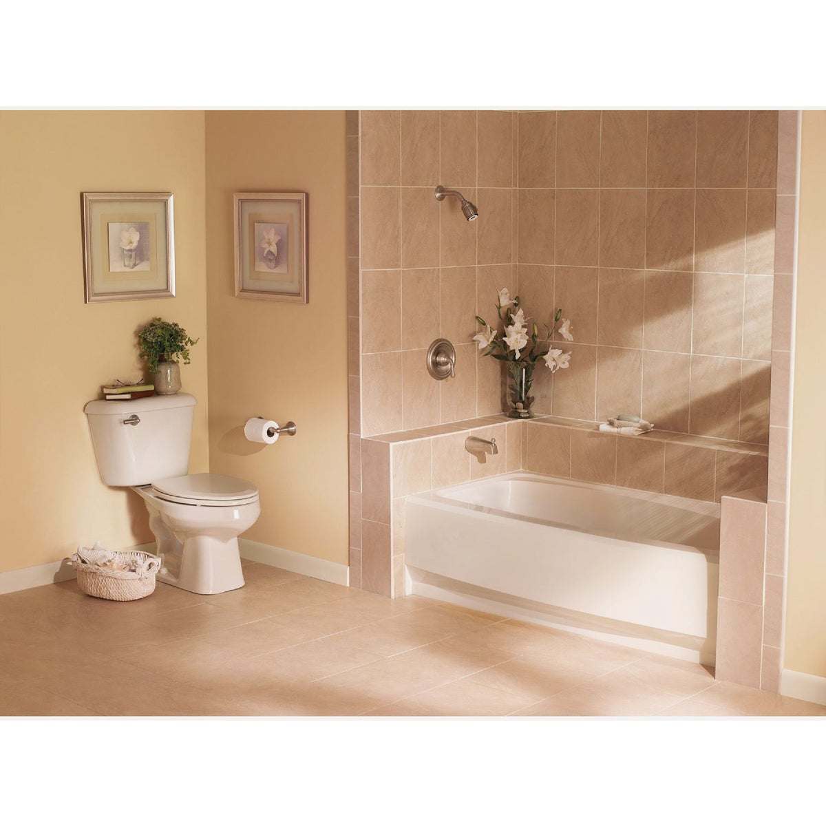 Moen Sage Tank Lever with Forged Brass Arm, Brushed Nickel Image 3