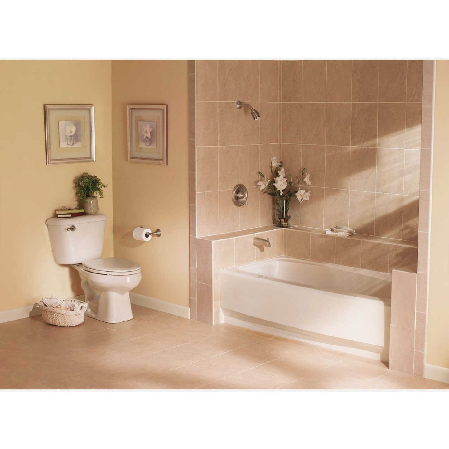 Moen Sage Tank Lever with Forged Brass Arm, Brushed Nickel Image 3