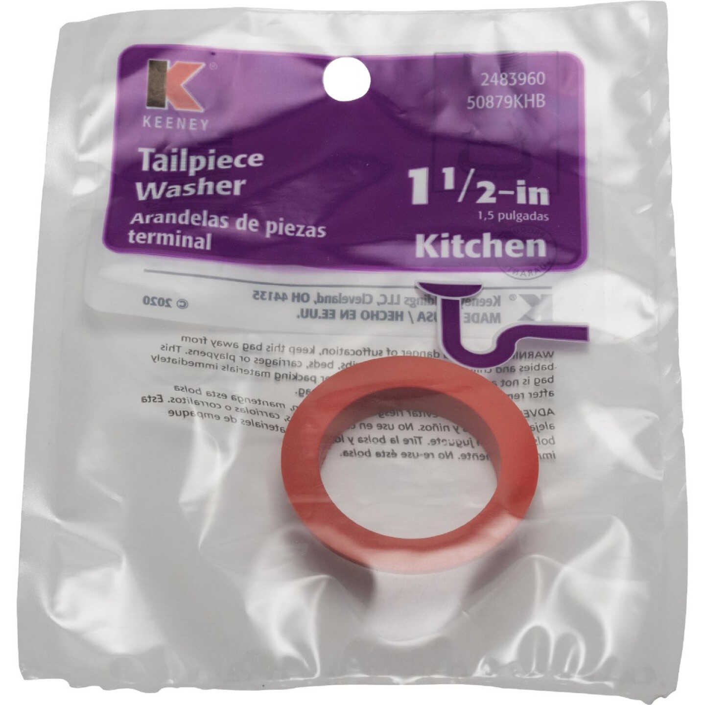 Keeney 1-1/2 In. Clear Poly Slip Joint Washer Image 3