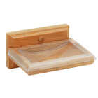 Home Impressions Sierra Medium Oak Soap Dish Image 1