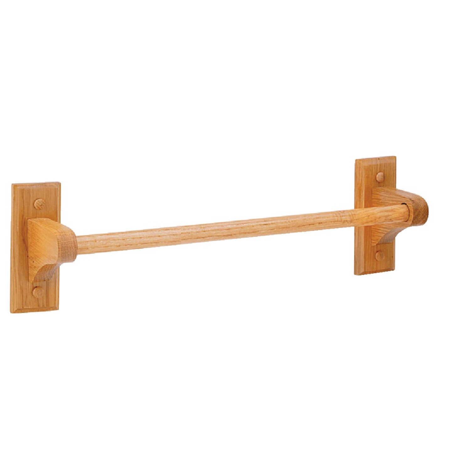 Home Impressions Sierra 18 In. Oak Towel Bar Image 1