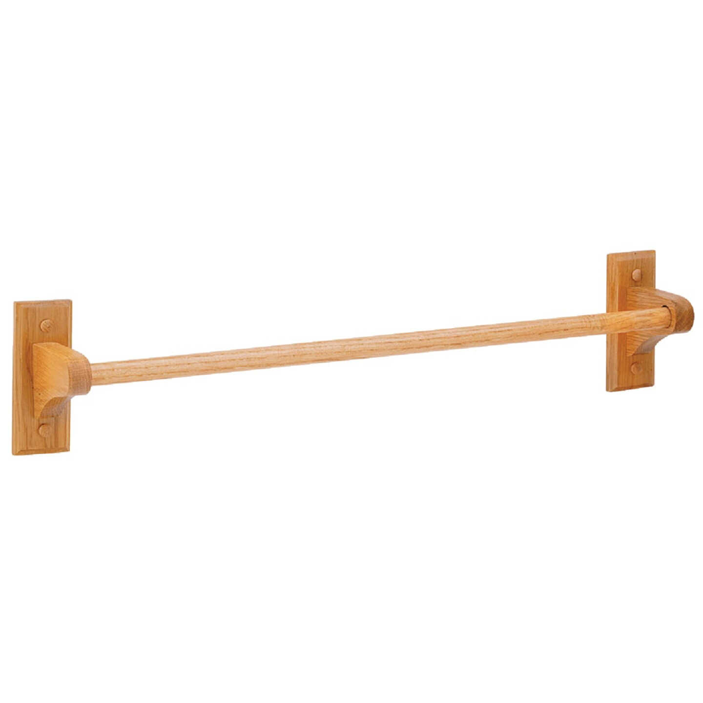 Home Impressions Sierra 24 In. Oak Towel Bar Image 1