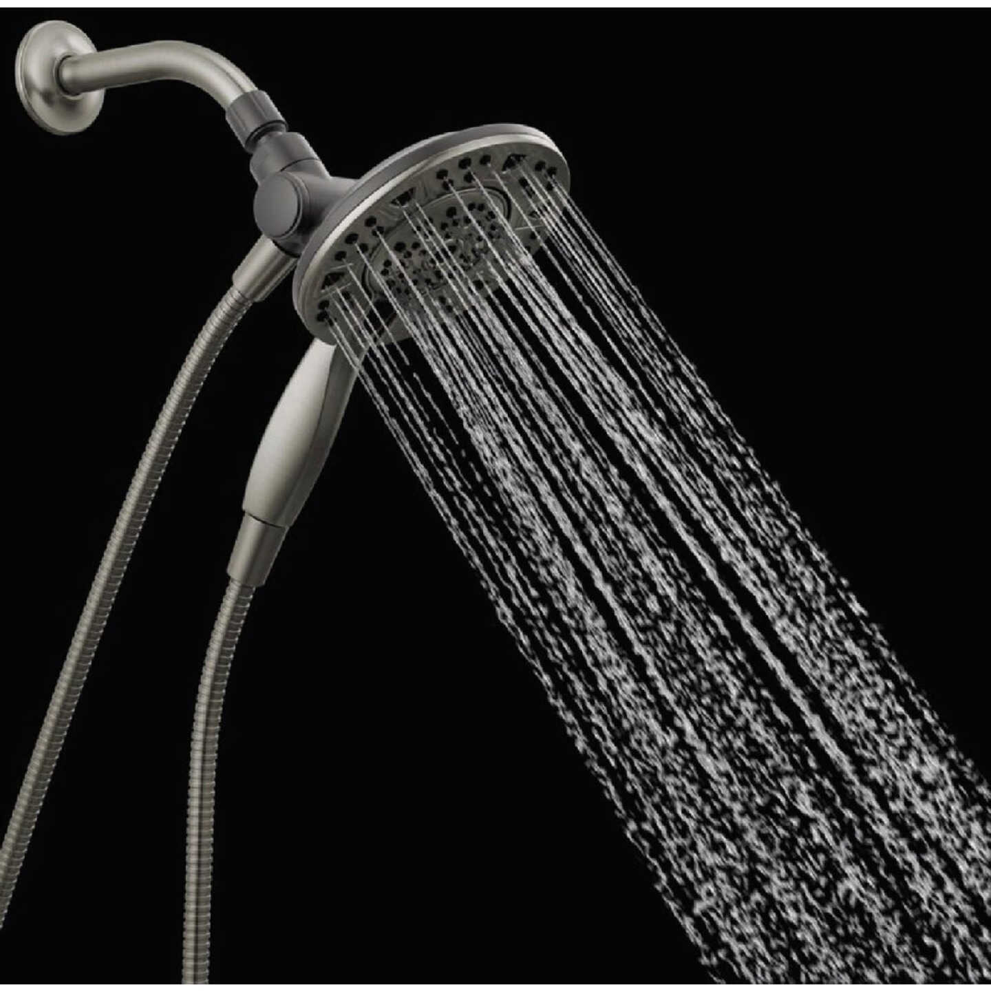 Delta SureDock 6-Spray 1.75 GPM Magnetic Hand Shower, Satin Nickel Image 1