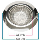 Do it Best 4-1/2 In. Stainless Steel Kitchen Sink Strainer Cup (2-Pack) Image 1