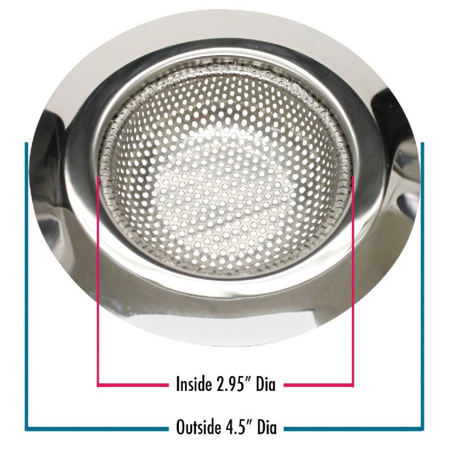 Do it Best 4-1/2 In. Stainless Steel Kitchen Sink Strainer Cup (2-Pack) Image 1