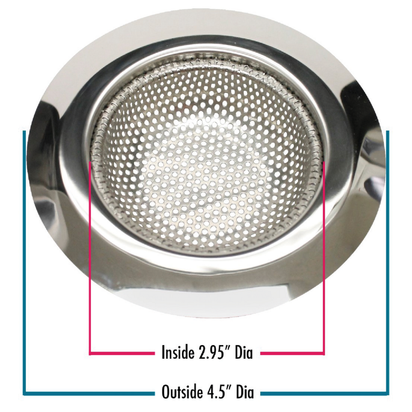 Do it Best 4-1/2 In. Stainless Steel Kitchen Sink Strainer Cup (2-Pack) Image 1