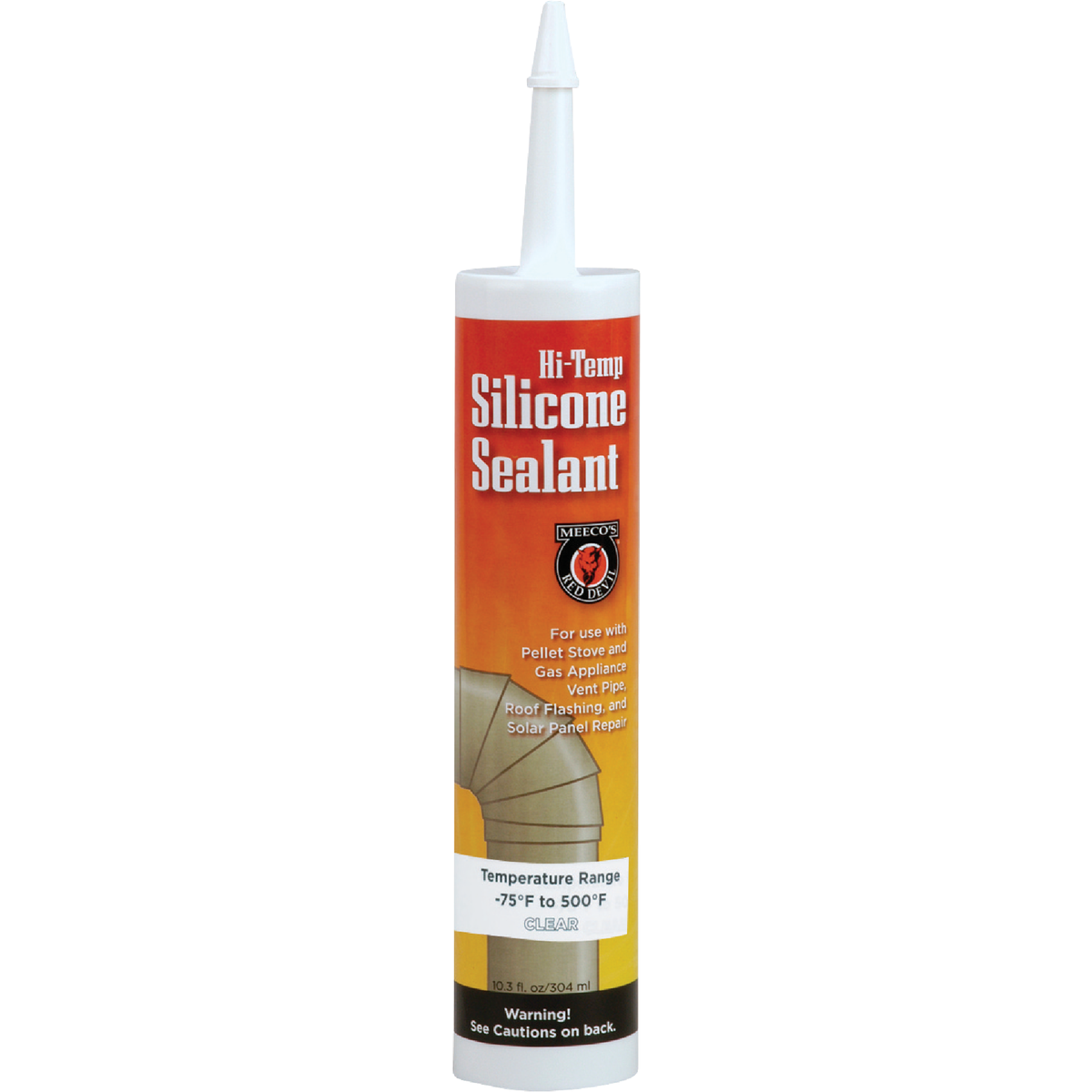 Meeco's Red Devil 10.3 Oz. Clear Silicone Hi-Temp Sealant