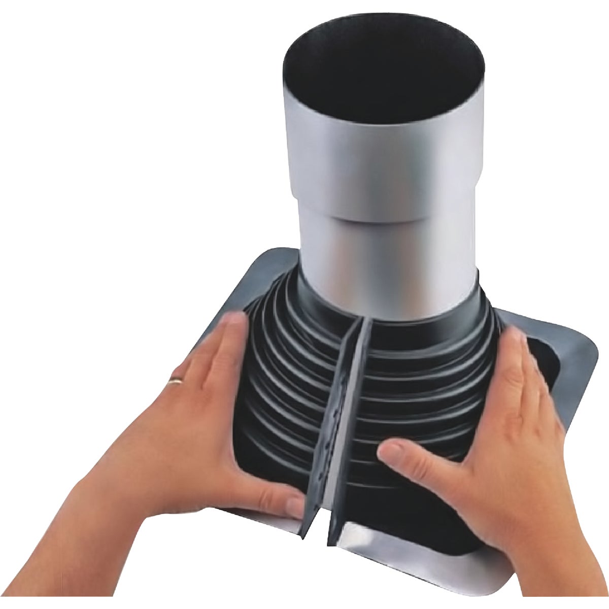 Oatey Retro Master 1/4 In. to 4 In. EDPM Roof Pipe Flashing Boot Image 2