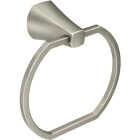 Moen Lindor Towel Ring, Spot Resist Brushed Nickel Image 1