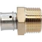 SharkBite 1/2 In. x 3/4 In. MNPT PEX Press Brass Adapter Image 1