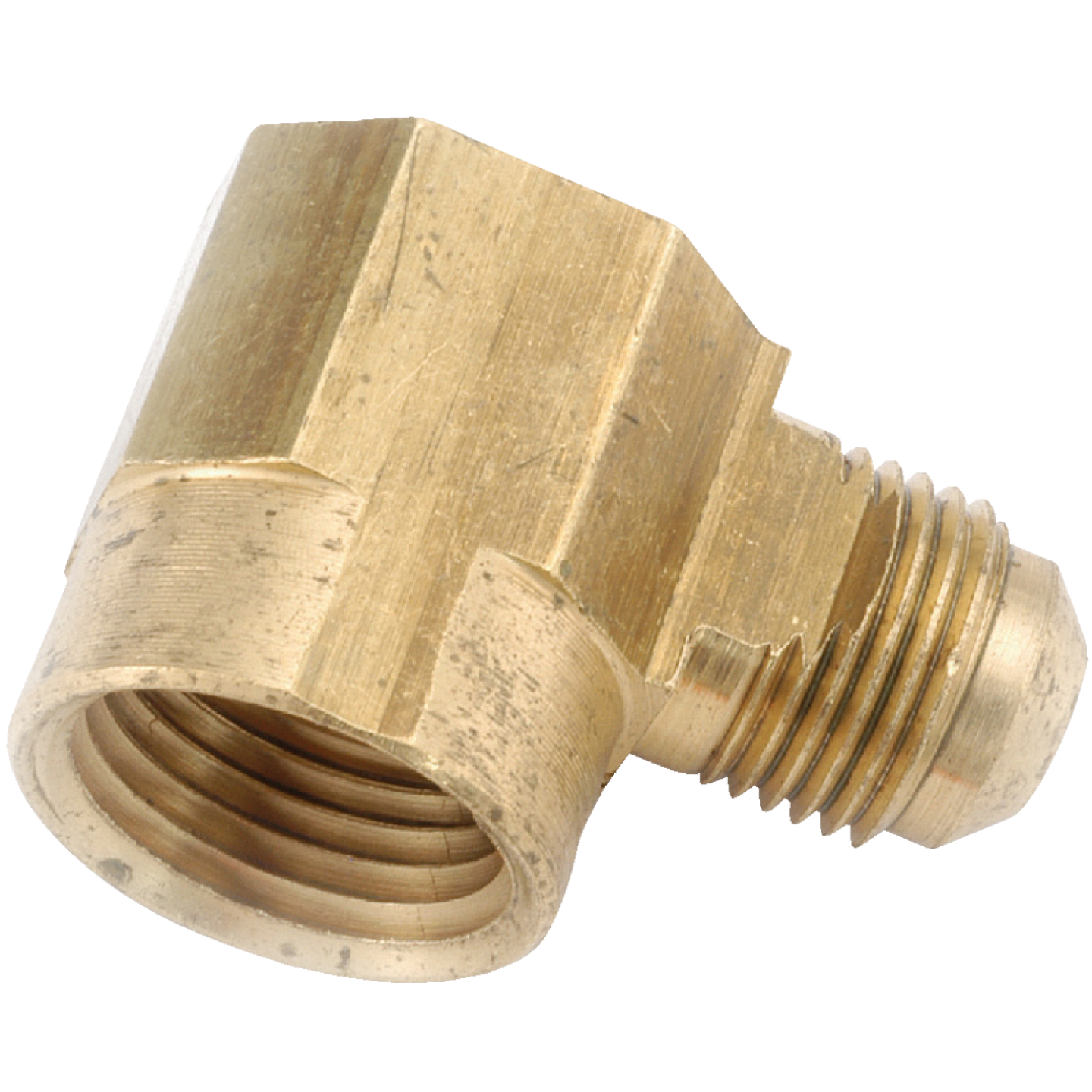 Anderson Metals 1/2 In. x 3/4 In. Female 90 Deg. Flare Brass Elbow (1/4 Bend) Image 1