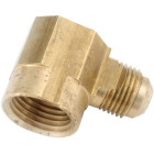 Anderson Metals 5/8 In. x 1/2 In. Female 90 Deg. Flare Brass Elbow (1/4 Bend) Image 1