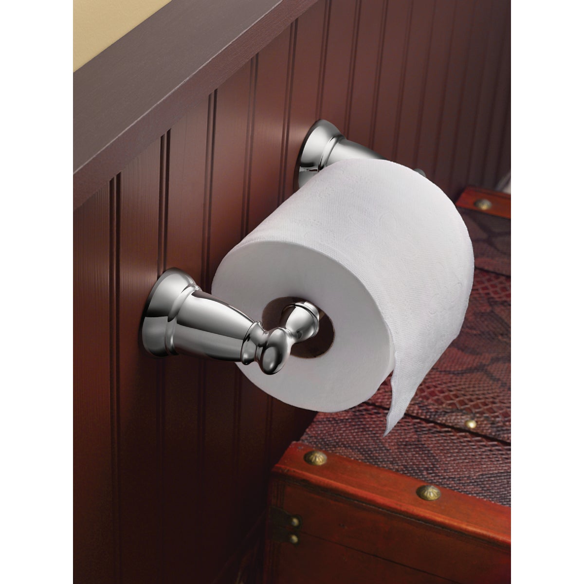 Moen Banbury Pivoting Wall Mount Toilet Paper Holder, Brushed Nickel  Image 3